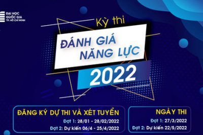 Thông báo về việc thi đánh giá năng lực của trường ĐHQG Tp Hồ Chí Minh