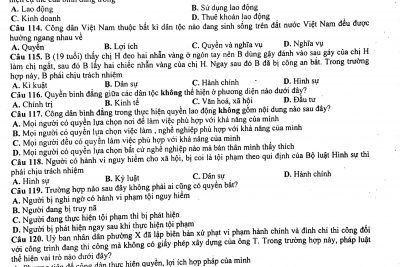 Điểm KT GHKI 2023-2024 môn GDCD 12