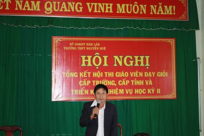 Lễ tổng kết cuộc thi GV dạy giỏi cấp tỉnh và kế hoạch công tác giáo dục HK II