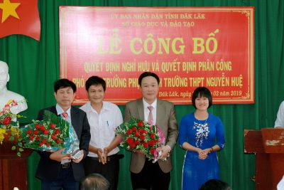 Phân công nhiệm vụ Ban giám hiệu từ tháng 3 năm 2019