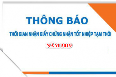 Phát giấy chứng nhận tốt nghiệp tạm thời 2019